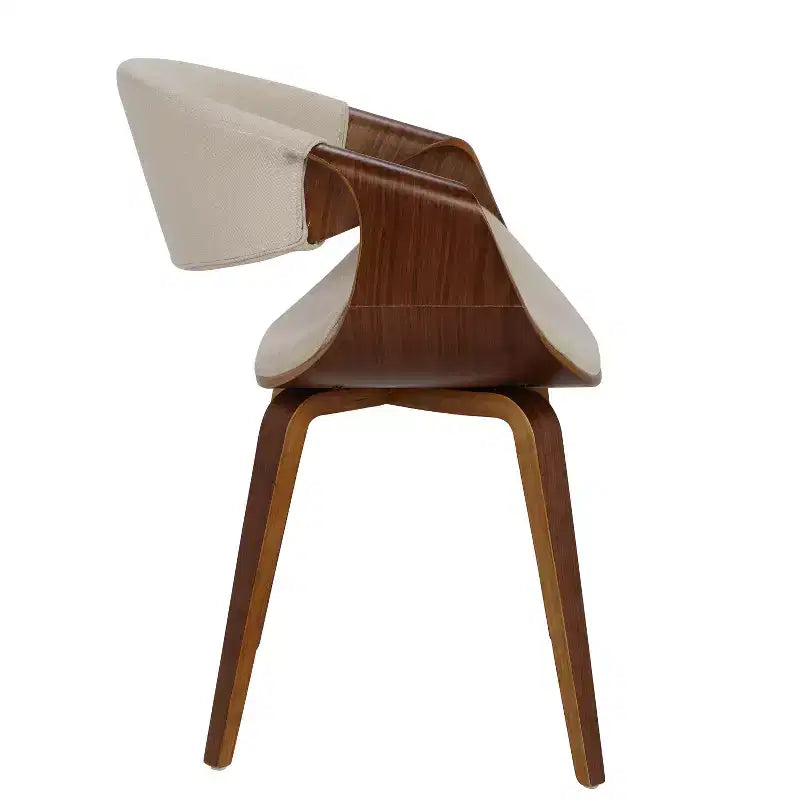 Chaise d'appoint de salle à manger Curvo Mid-Century Modern - LumiSource