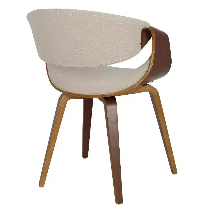Chaise d'appoint de salle à manger Curvo Mid-Century Modern - LumiSource