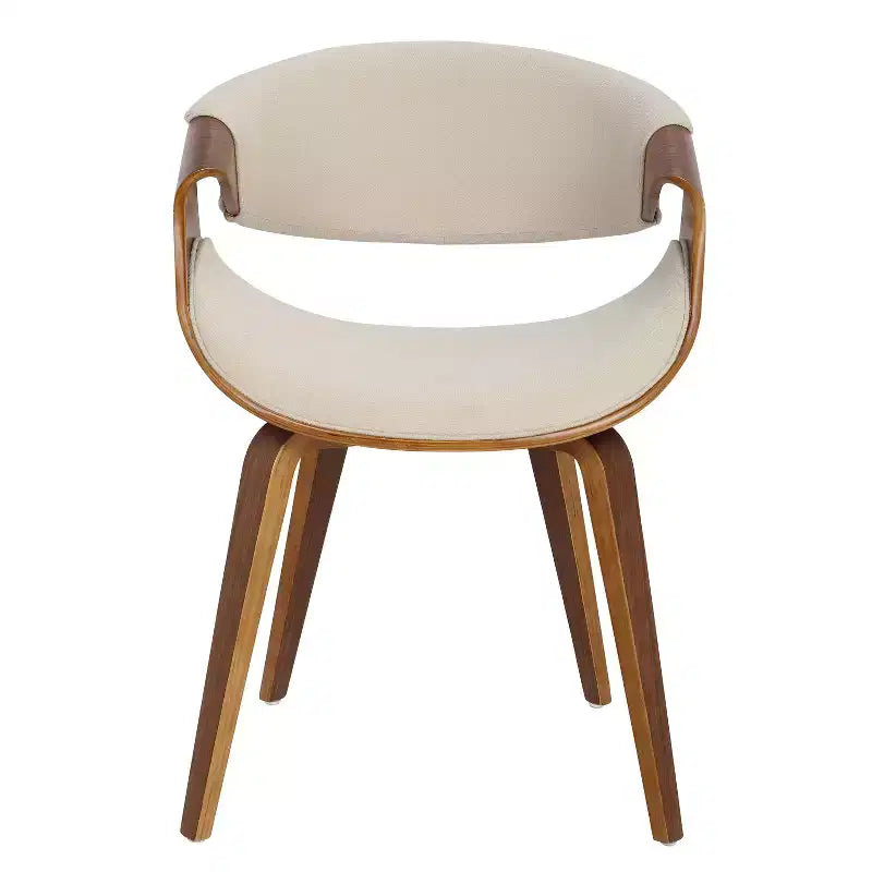 Chaise d'appoint de salle à manger Curvo Mid-Century Modern - LumiSource