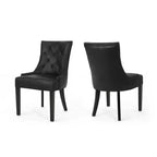 Lot de 2 chaises de salle à manger Hayden traditionnelles en microfibre - Christopher Knight Home
