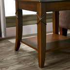 Table basse d'appoint en bois massif