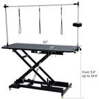 Table de toilettage hydraulique pour chien réglable en hauteur (60 cm)
