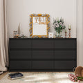 Commode à 9 tiroirs de 63 W, commode d'appoint pour salon, chambre à coucher