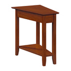 Table d'appoint d'angle American Heritage avec étagère de Convenience Concepts