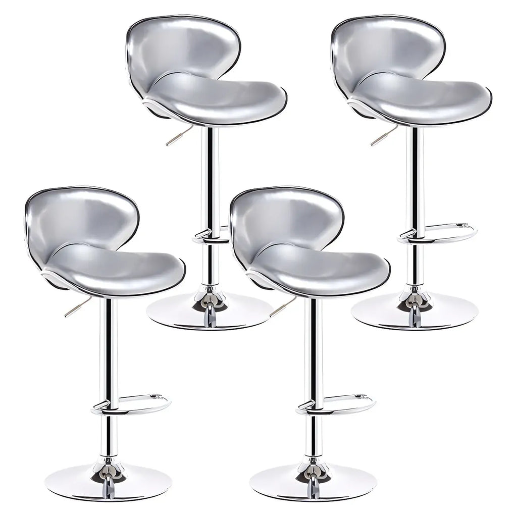 Tabourets de bar pivotants à 360° en similicuir, avec siège baquet réglable en hauteur