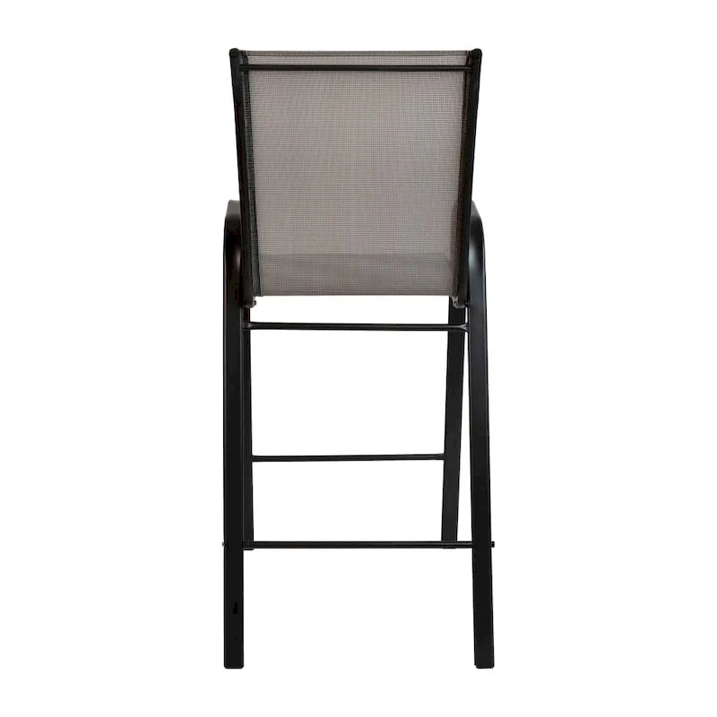 Lot de 4 tabourets de bar d'extérieur avec matériau Flex Comfort - Tabouret de terrasse