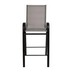 Lot de 4 tabourets de bar d'extérieur avec matériau Flex Comfort - Tabouret de terrasse