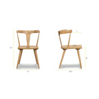 Chaise de salle à manger Poly & Bark Enzo - Bois de chêne massif