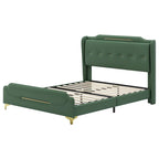 Lit rembourré moderne en cuir PU Uphou par Christopher Knight Home