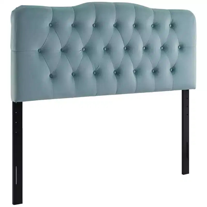 Tête de lit capitonnée en velours de performance Annabel Full Diamond - Modway