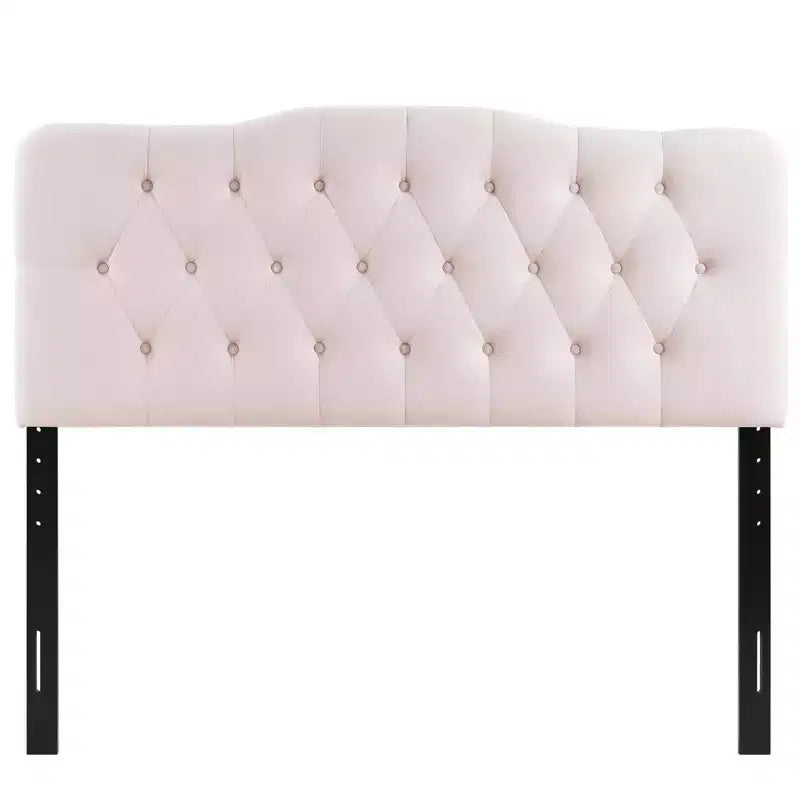 Tête de lit capitonnée en velours de performance Annabel Full Diamond - Modway