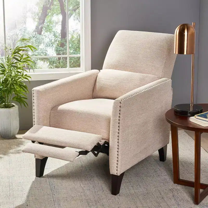 Fauteuil inclinable contemporain à dossier poussoir Alscot - Christopher Knight Home