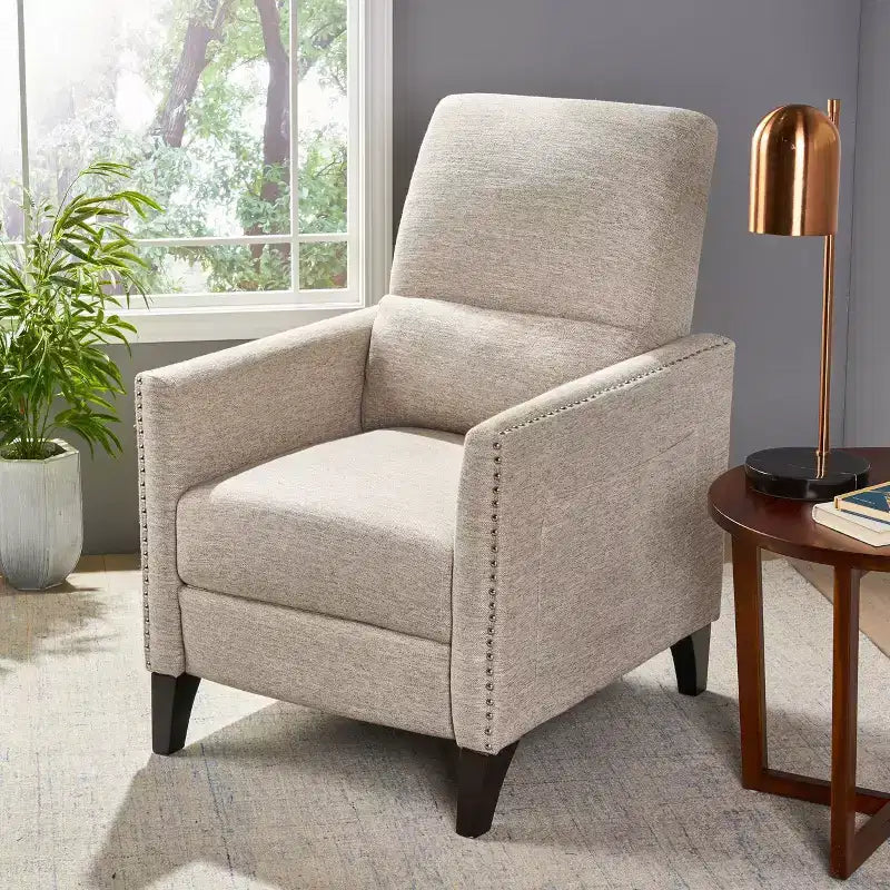 Fauteuil inclinable contemporain à dossier poussoir Alscot - Christopher Knight Home