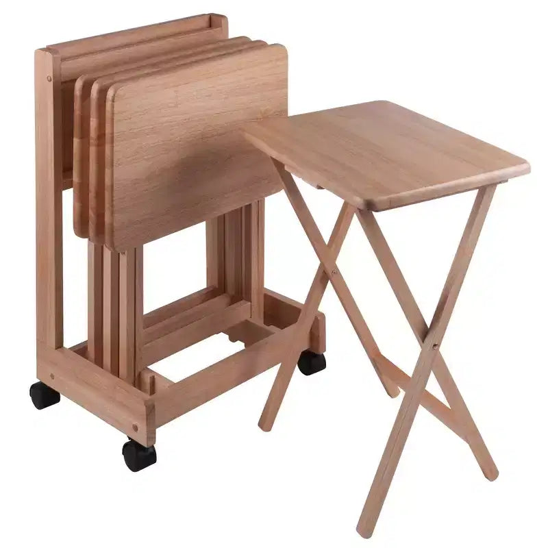 Ensemble de 5 tables d'appoint Brienda avec dessus rabattable - Winsome