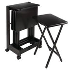 Ensemble de 5 tables d'appoint Brienda avec dessus rabattable - Winsome