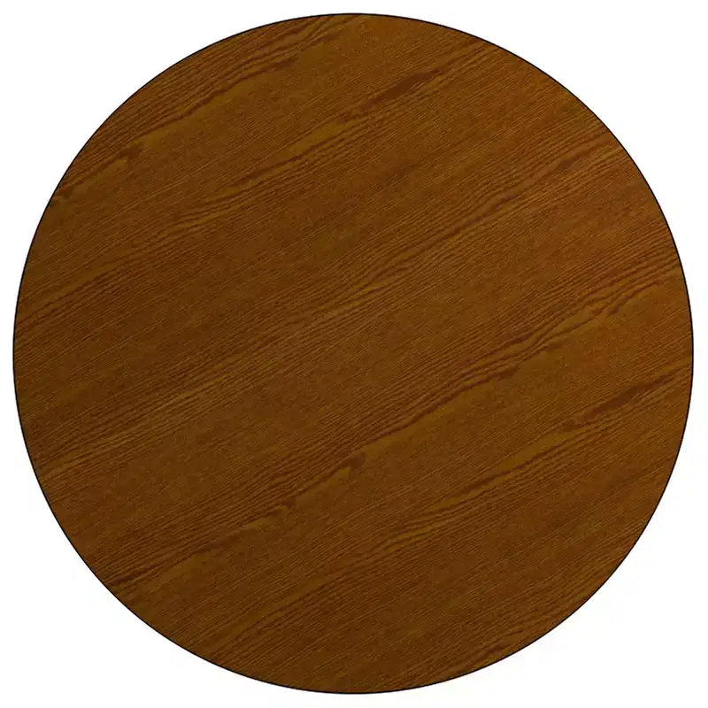 Table d'activités ronde mobile Flash Furniture de 42 po en stratifié haute pression – Pieds réglables en hauteur standard