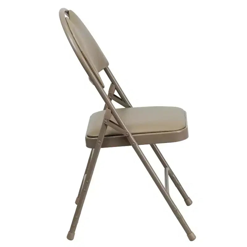 Lot de 2 chaises pliantes HERCULES de la série Extra Large Ultra-Premium à triple entretoise en métal avec poignée de transport facile Flash Furniture