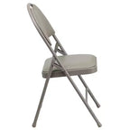 Lot de 2 chaises pliantes HERCULES de la série Extra Large Ultra-Premium à triple entretoise en métal avec poignée de transport facile Flash Furniture