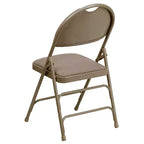 Lot de 2 chaises pliantes HERCULES de la série Extra Large Ultra-Premium à triple entretoise en métal avec poignée de transport facile Flash Furniture