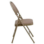 Lot de 2 chaises pliantes HERCULES de la série Extra Large Ultra-Premium à triple entretoise en métal avec poignée de transport facile Flash Furniture