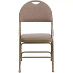 Lot de 2 chaises pliantes HERCULES de la série Extra Large Ultra-Premium à triple entretoise en métal avec poignée de transport facile Flash Furniture