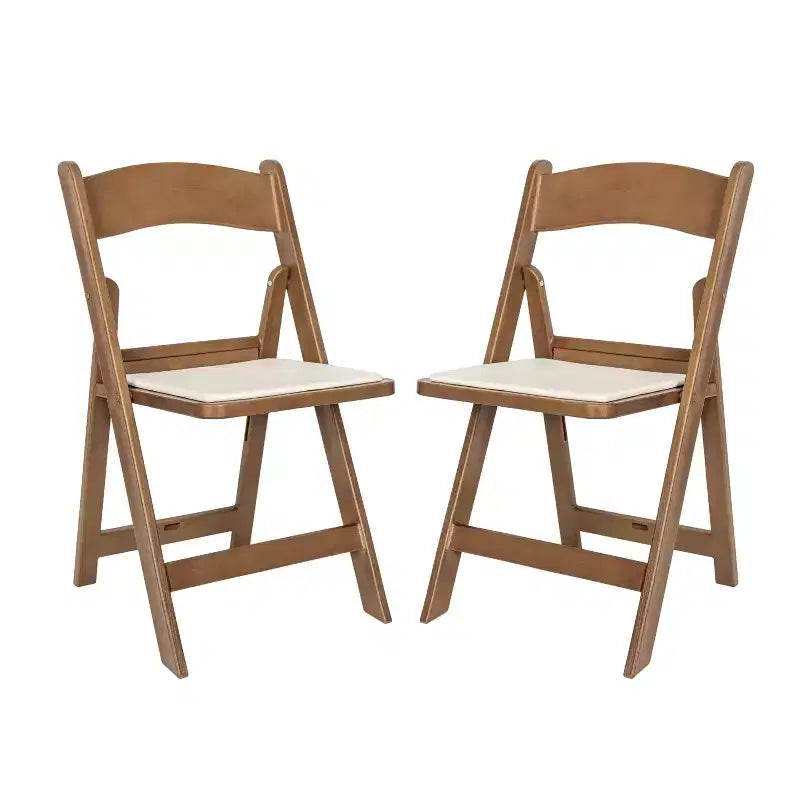 Chaise pliante Hercules de Flash Furniture – Lot de 2 chaises d'événement en résine d'une capacité de 360 kg