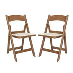 Chaise pliante Hercules de Flash Furniture – Lot de 2 chaises d'événement en résine d'une capacité de 360 kg