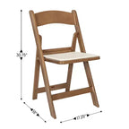 Chaise pliante Hercules de Flash Furniture – Lot de 2 chaises d'événement en résine d'une capacité de 360 kg