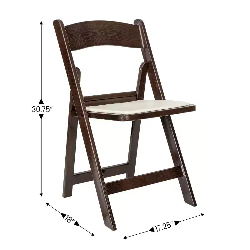 Chaise pliante Hercules de Flash Furniture – Lot de 2 chaises d'événement en résine d'une capacité de 360 kg