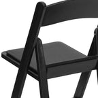 Chaise pliante Hercules de Flash Furniture – Lot de 2 chaises d'événement en résine d'une capacité de 360 kg