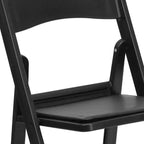 Chaise pliante Hercules de Flash Furniture – Lot de 2 chaises d'événement en résine d'une capacité de 360 kg
