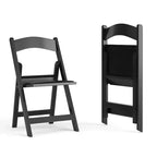 Chaise pliante Hercules de Flash Furniture – Lot de 2 chaises d'événement en résine d'une capacité de 360 kg