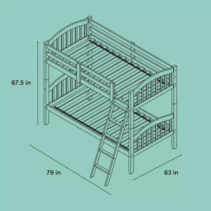Lit superposé Twin Creekside en bois massif - Storkcraft