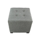 MJL Furniture Pouf carré capitonné 4 boutons Text2 Olivia