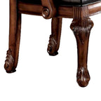 Fauteuil De Ville Château (Lot de 2) en PU Noir et Cerisier