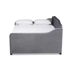 Lit de repos capitonné en velours Freda – Baxton Studio