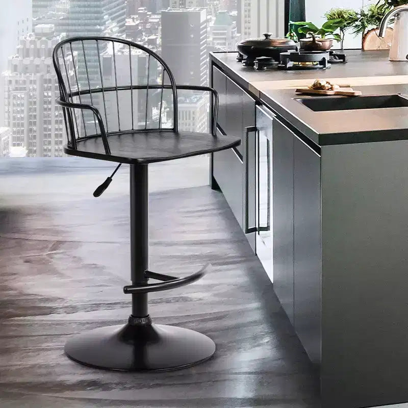 Tabouret de bar réglable en métal Edward - Armen Living