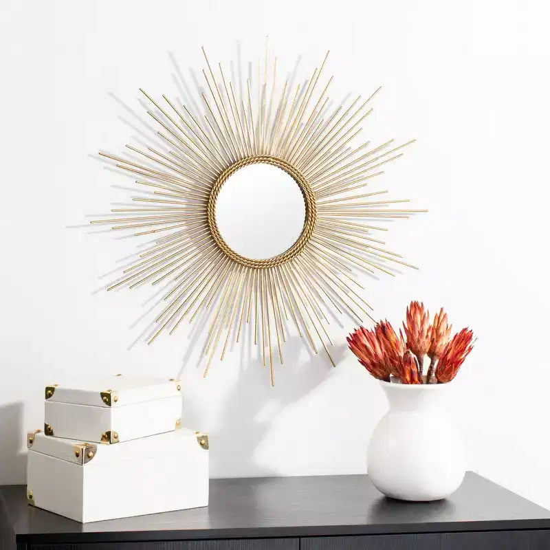 Miroir Nahla Sunburst - Feuille d'or - Safavieh