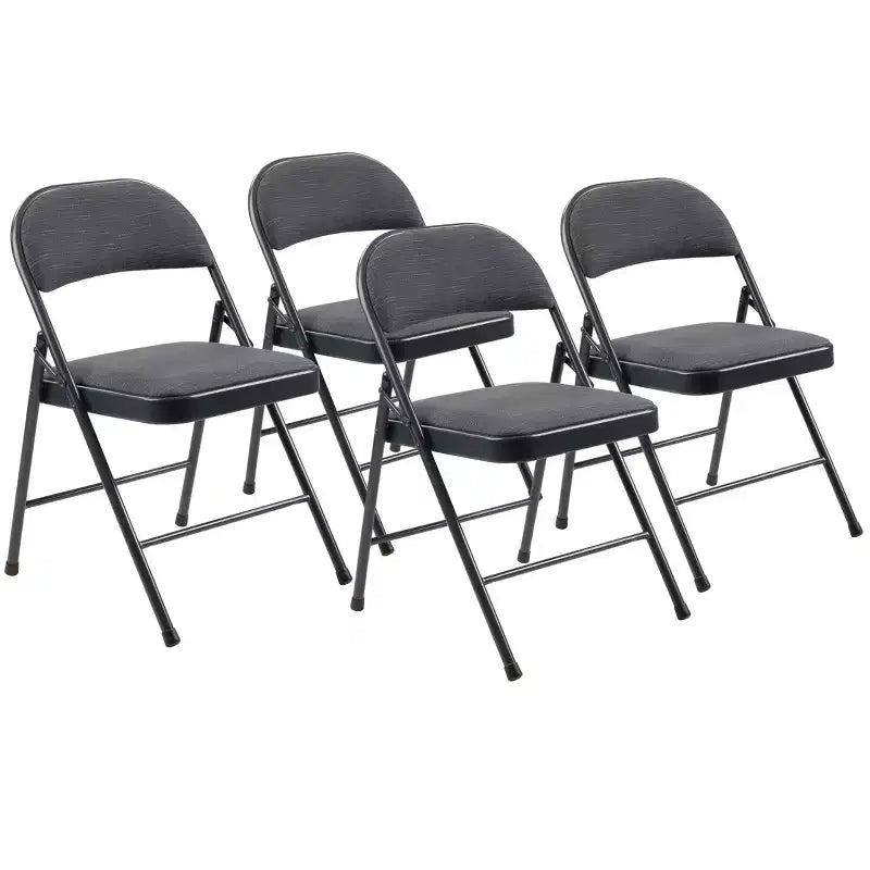 Lot de 4 chaises pliantes rembourrées en tissu - Hampden Furnishings