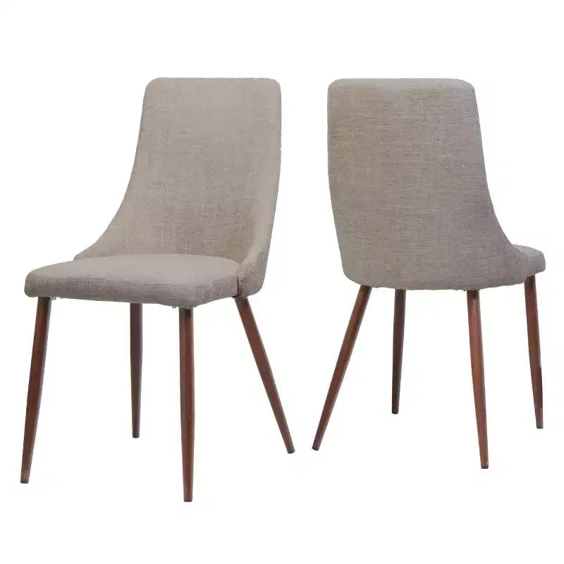 Lot de 2 chaises de salle à manger Sabina de style Mid-Century - Christopher Knight Home