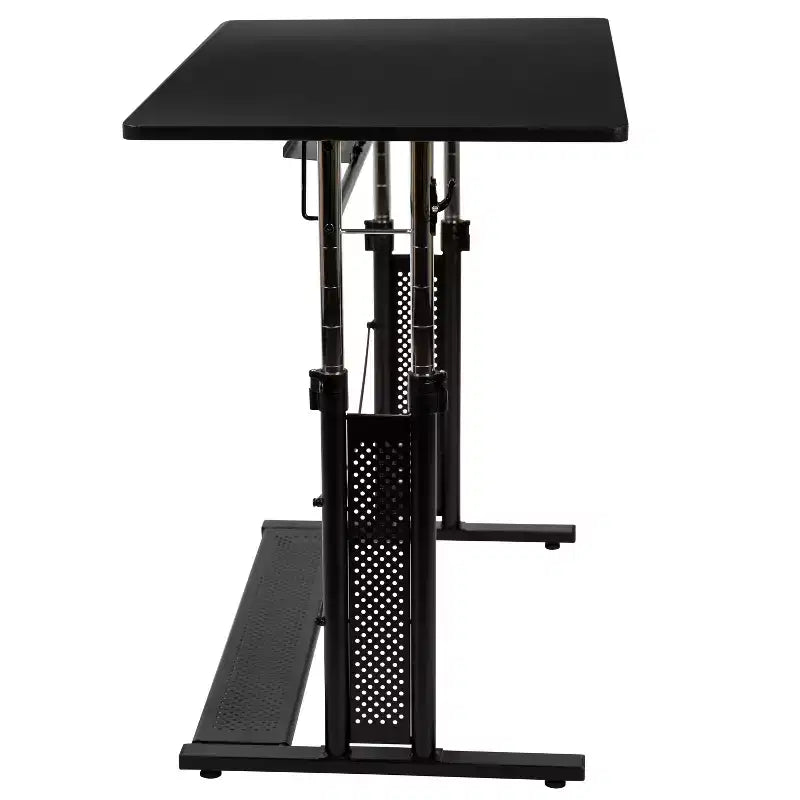 Flash Furniture Bureau de travail assis-debout réglable en hauteur (69,2-90,8 cm) pour domicile