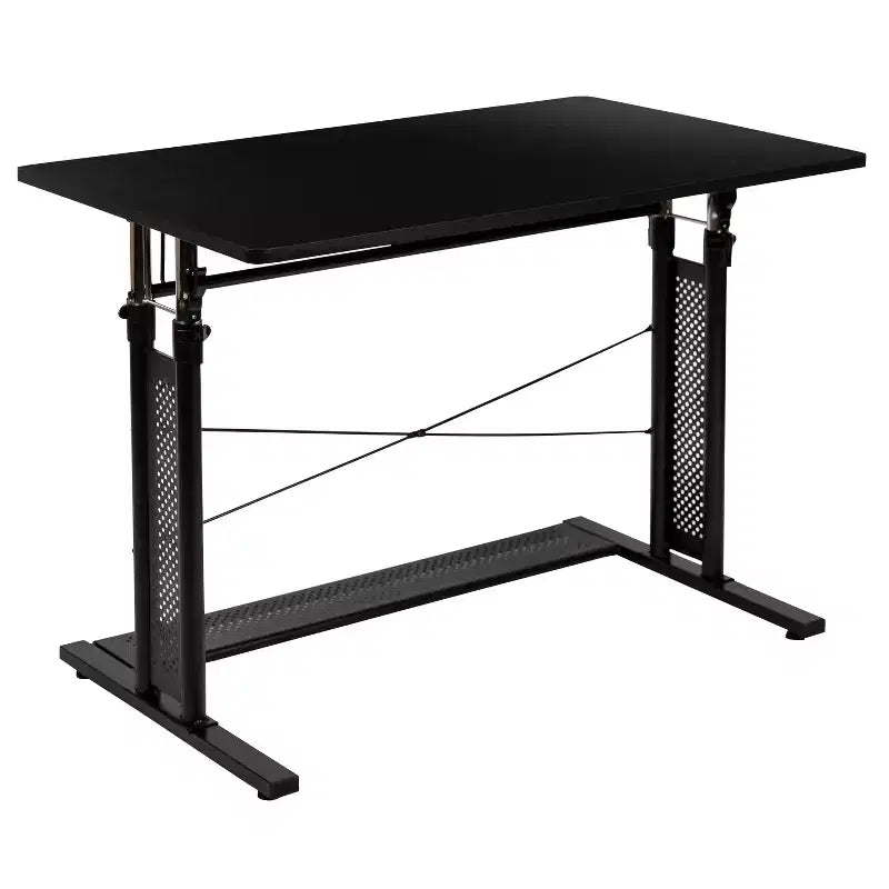 Flash Furniture Bureau de travail assis-debout réglable en hauteur (69,2-90,8 cm) pour domicile