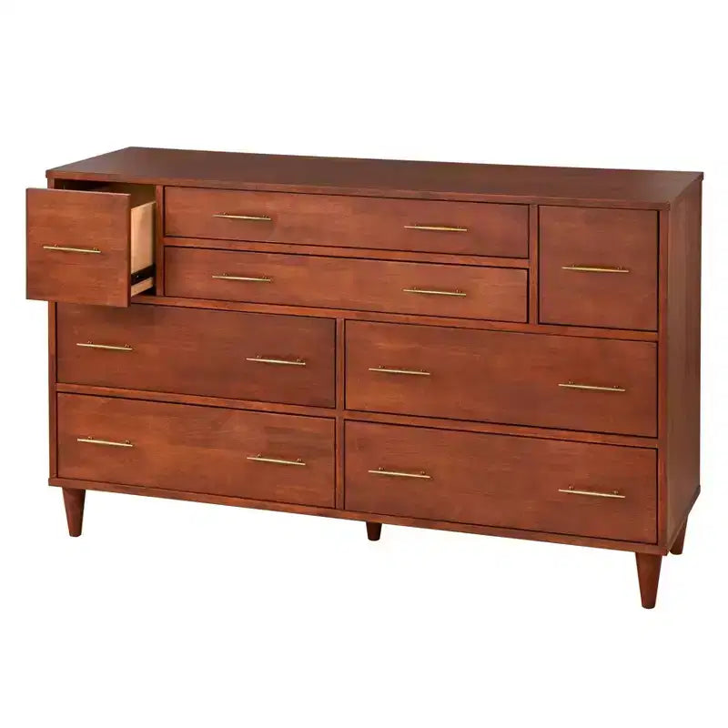 Commode à 8 tiroirs Ana de style milieu de siècle moderne Lifestorey