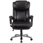 Fauteuil de bureau ergonomique pivotant en LeatherSoft, série HERCULES, de Flash Furniture, pour personnes de grande taille, capacité de 227 kg, avec appuie-tête réglable en hauteur