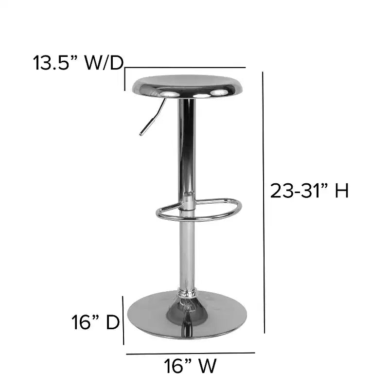 Tabouret de bar rétro réglable en hauteur Flash Furniture Madrid Series
