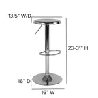 Tabouret de bar rétro réglable en hauteur Flash Furniture Madrid Series