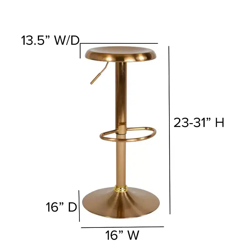 Tabouret de bar rétro réglable en hauteur Flash Furniture Madrid Series