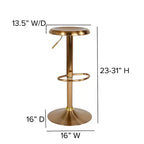 Tabouret de bar rétro réglable en hauteur Flash Furniture Madrid Series