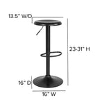 Tabouret de bar rétro réglable en hauteur Flash Furniture Madrid Series