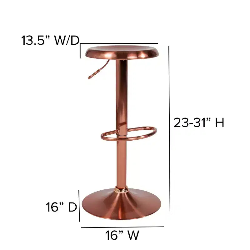Tabouret de bar rétro réglable en hauteur Flash Furniture Madrid Series